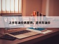 上半年油价表查询，近半年油价