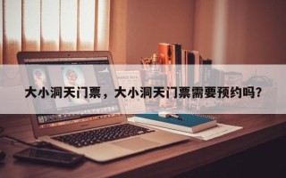 大小洞天门票，大小洞天门票需要预约吗？