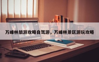 万峰林旅游攻略自驾游，万峰林景区游玩攻略