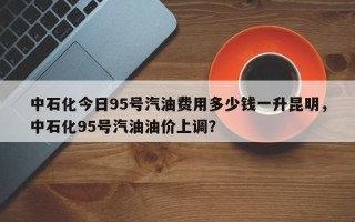中石化今日95号汽油费用多少钱一升昆明，中石化95号汽油油价上调？