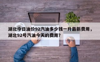 湖北今日油价92汽油多少钱一升最新费用，湖北92号汽油今天的费用？