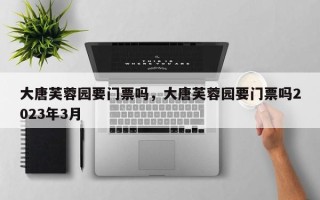 大唐芙蓉园要门票吗，大唐芙蓉园要门票吗2023年3月