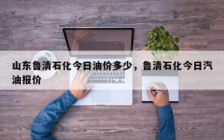 山东鲁清石化今日油价多少，鲁清石化今日汽油报价