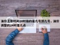 油价上涨时间24时指的是几号到几号，油价调整的24时是几点